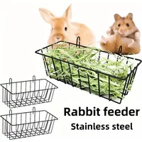 Rabbit Food Basket Grass Rack Rabbit Grass Frame Hay Feeder Rabbit Spring Grass Frame Grass Hay Bowl Rack Pet Food Container