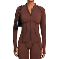 AliExpress SWELTERING Women Yoga Shirts Sports Jacket Zip Fitness Long Sleeve Workout Cycling Shirts Gym Quick Dry Outdoor Top Sportswear