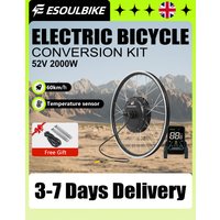 AliExpress ESOULBIKE E-bike Kit 52V 2000W Wheel Hub Motor Conversion Rear Drive Electric Bicycle Conversion Kit 26 27.5 28 29 700C For MTB