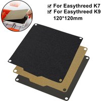 For Easythreed K7 K9 K10 K1 X1 Build Plate 3D Printer 120x120mm Double-sided Texture Pei Spring Steel Sheet With Magnetic Base