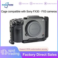 For Sony FX30 · FX3 Cameras Solid Metal Camera Cage with Cold Shoe Mounts Anti-Scratch Camera Protection Accessory