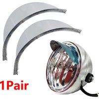 Motorcycle parts 1Pair 5.2" Passing Lamp Visor Spotlight Visor For Cafe Racer Harley Kawasaki Ducati Davidson Yamaha Honda
