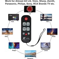 A-TV10 TV Remote Universal Controller Simple Waterproof Remote Control With LED Light For All TV Models