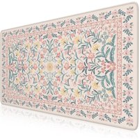 Desk Mat for Keyboard and Mouse, Large Mouse Pad, Desk Pad Mat, Anti-Slip Big Mousepad with Stitched Edges for Computer Desktop