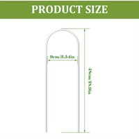 U-shaped acrylic plant climbing frame, transparent and durable, suitable for indoor vine and flower pot support