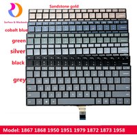 Original Keyboard for Microsoft Surface Laptop 3 4 13 5 /15 1868 1867 1872 1873 1950 1979 Brand New US Layout