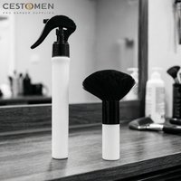 2PCS Professional Salon Barber Hairdresser Tools Set 30ML Fine Mist Sprayer Bottle For Barbershop Duster Cleaning Hair Brushes