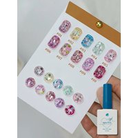1-10pcs 12ml Holographic Mix Sequins Gel Nail Polish, Colorful Glitter UV LED Soak Off, Long Lasting Sparkly Nail Art Varnish