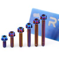 AliExpress RTAMO Gr5 Titanium Bolts M4X10/15/20/25/30/35 Torx Head Screw Bicycle Motorcycle Screws (1PC)