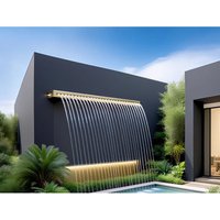 Outdoor Waterfall Wall Fountain Nozzle Landscape Pool Villa Garden Scenery Hot Sale Swimming Pool Waterfall Fountain SPA SS304