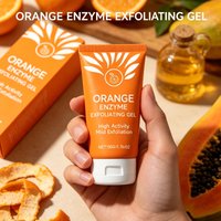 Orange Exfoliating Gel Facial Body Scrub Remove Dead Skin Deep Cleansing Pores Dirt Improve Roughness Whitening Hydrating Scrub