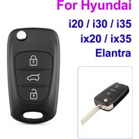 NEW 3 Button Flip Key Remote Case/Shell/Blank For Hyundai i30 i20 Elantra
