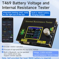 T469 DC5V High-Precision Battery Voltage Internal Resistance Tester – AC 4-Wire Method Remote App Built-in Charging System