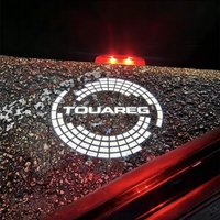 2PCS Car Door Emblem LED Lights Welcome Courtesy Lamp Projector Accessories For Touareg 7L 2011-2022 2012 2013 2014 2015 2016