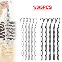 New!1/3/5Pcs Stainless Steel Clothes Hanger Organizer Foldable Wardrobe Rack Efficient Clothing Storage Space Saving