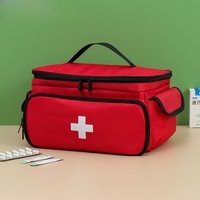 Large Capacity First Aid Kit Drug Storage Bag Medical Supplies First Aid Kit for Outdoor Travel Home Emergency Medical Bag