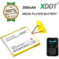 XDDT 3.7V 300mAh Media Player Battery PR-303038PL for Sandisk Sansa Clip Zip, Clip+, Clip Plus, SDMX18R-008GK-A57
