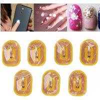 7pcs NFC Lighting Nail Art Stickers Different Colors Self Adhesive Intelligent Nail Stickers NFC Nail Art Tips