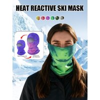 AliExpress NONE Heat Reactive Color Change Balaclava Windproof Full Head Wrap Unisex Ski Mask for Outdoor Motorcycle Cycling Hiking Activities