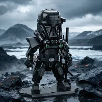 766PCS Shadow Reaper Soldier Building Blocks Warrior Figure Model Bricks Desktop Ornament Sci-Fi Movie Fan Toy Holiday Gifts
