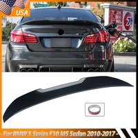 For BMW 5 Series F10 518d 520d Saloon 2010-2017 Tail Roof Rear Trunk Upper Boot Spoiler Wings Lip Gloss Black Body Kit Tuning ABS