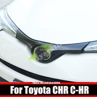 For Toyota CHR C-HR XA10 2018 2019 2020 2021 2022 ABS Chrome Car Front Grill Grille Upper Cover Trim Decorative Accessories