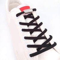 Elastic Quick Lock Shoelaces Metal Semicircle Fastener Kids Adults Sneakers Shoes Accessories No Tie Lacing System