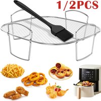 Multifunctional Roasting Rack 1/2 PCS Compatible Airfryer Dehydrator Steamer Roasting Cooking Tools for Air Fryer Accessories