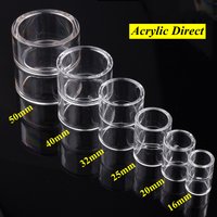 Acrylic Pipe Straight Connector 16~50mm Aquarium Fish Tank PMMA Transparent Direct Garden Irrigation DIY Fittings