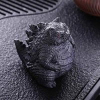 Creative Cartoon Style Head Tea Pet Decoration Resin Craft Color Changing Tea Companion Kung Fu Tea Accessories