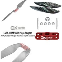 QX-MOTOR 5MM / 6MM / 8MM Props Adapter Carbon Fiber Folding Propeller for RC Multirotor Helicopter Drone Fixed-wing DIY Parts