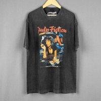 Pulp Fiction T-Shirt Movie Travolta Tarantino Reservoir Dogs The Hateful Eight Men's Clothing Men's Tops Short Sleeve Shirt