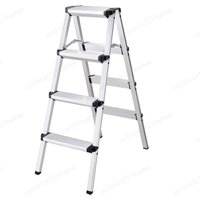 Multifunctional Folding Telescoping Ladder, Aluminum Alloy 2/3/4 Step Household Ladder