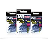 BKK Super Sharp Texas Rig Bulkier Soft Bait 9003 Worm Fishing Hooks