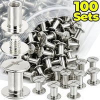 Wholesale Phillips Head Screw Rivets Stainless Steel Binding Screws Post Nail Locking Buckle for DIY Leather Belt Bag Backpack