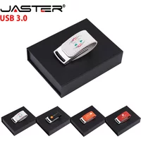 JASTER Leather USB 3.0 Flash Drives 128GB Free Color Printing Pen Drive 64GB 32GB Memory Stick Real Capacity 16GB 8GB 4GB U disk