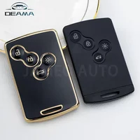 4 Buttons TPU Car Key Cover Remote Key Shell for Renault Laguna Koleos Megane Fob Smart Card Key Case