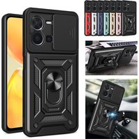 Armor Case for Vivo Y28s Y18 Y18e Y28 Y03 Y02 Y17S Y27 Y16 Y29 Y31 Y35 Y36 Y38 Y39 Y55 Y76 4G 5G Cover Slide Camera Shockproof