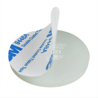 10Pcs White VMQ Silicone Rubber Round Gaskets Solid Pad Dia 5-150mm Thick 1-10mm for Sealing self-adhesive backing