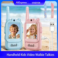 Video Walkie Talkies for Kids Handheld 2 Pack Rechargeable Video Intercom Indoor Outdoor Toys for Boys Girls Ages 3-12 Gifts