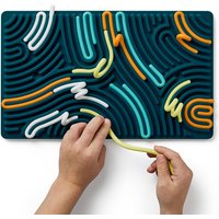 Silicone Fidget Sensory Activity Board Quiet Calming Down Anxiety ADHD Autism Stress Relief Toys Gifts for Kids Boys Girls