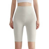Women Knee-Length Yoga Pants High Waist Cropped Leggings Sport Hip Lifting Slim Running Trousers Gym Fitness Short Tights Pant