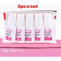 10g*5pcs Nail Glue Fast Drying For Fake Nail Tips Glitter Rhinestones Sequins Decoration Nail Gel Adhesive Manicure Tools GU7#RP