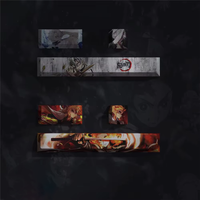 Anime Keycaps DIY Spacebar Supplement PBT Key Caps Custom Cherry Profile for Mechanical Keyboard