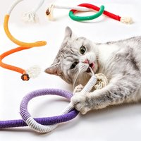 Interactive Teeth Grinding Cotton Rope Cat Toy Play Teeth Grinding Daily Interactive Teasing Stick
