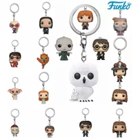 Funko POP Keychain Toy Hermione Granger Dobby Dumbledore Malfoy Ginny Ron Hedwig Snape Voldemort Luna Pocket Pop Key Ring Toy