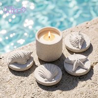 Azulmostaza x BN La Isla Bonita Ibiza Shell Set Candle Jar Silicone Mold Concrete Candle Vessel Mold Gypsum Mould