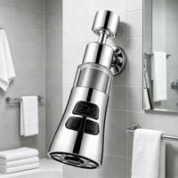 Universal 360° Kitchen Faucet Extender with Filter Function Aerator Splash Filter Washbasin Bubbler Nozzle Aerator for Home Impr