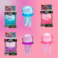 Needoh Jelly Squish Octopus Toy Cute Clear Non Toxic Pullable Slow Rising Squish Soft Squishy Sensory Desk Decor for Adults Gift