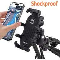 AliExpress VIKEFON Shockproof Bicycle Phone Holder Stand 15W Wireless Charger 33W Type C Port for iPhone 16 Samsung Xiaomi Motorcycle Bike Bracket